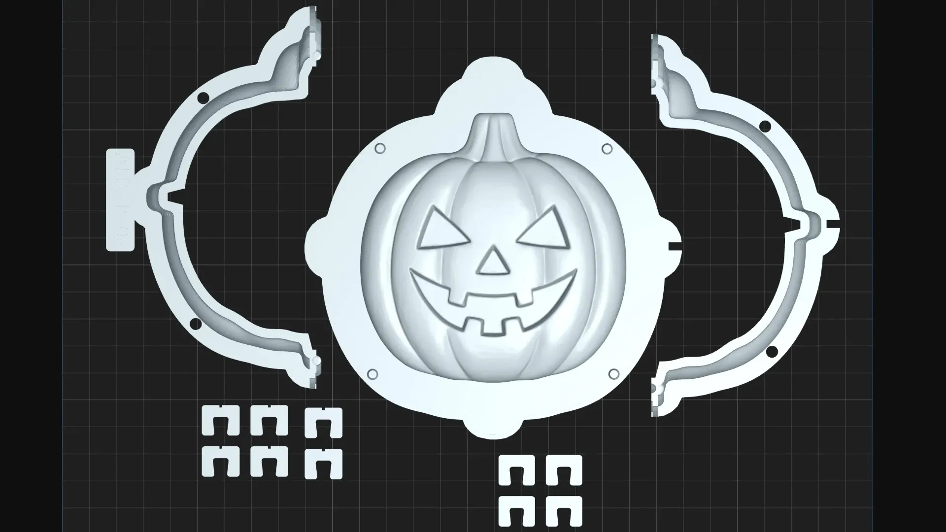Halloween Kürbis-Mold – STL Datei (Private License)